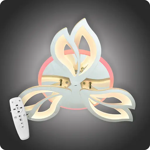 Люстра світлодіодна 517 Light 3color з пультом 70Вт Хром (01896) - фото 1