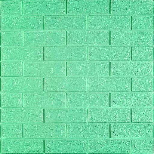 3D панель самоклеящаяся 700х770х3мм кирпич Мята (012-3) SW-00000233 - фото 1