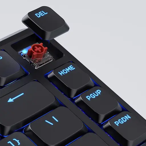 Клавіатура Keychron J1 82Key K pro Red WL/BT/USB-A QMK Hot-swap EN/UKR RGB Black (J1-H1-UA) - фото 4