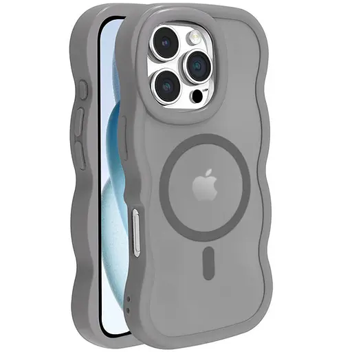 Чохол Epik TPU+PC Undine with MagSafe для Apple iPhone 16 Pro 6.3 Grey - фото 1