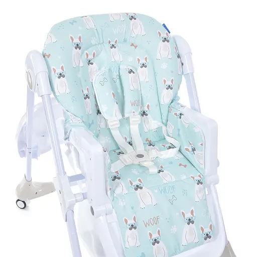 Мягкий стульчик для кормления Bambi M 3233 Puppy Boy Beige с корзиной для игрушек - фото 6