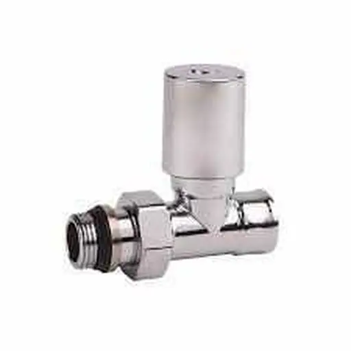 Кран вентильный прямой с американкой Solomon 1/2″ chrom 1875 с уплотнителем 000015809 - фото 2