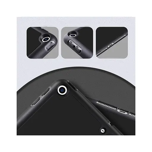 Чохол до планшета BeCover Tri Fold Soft TPU mount Apple Pencil Apple iPad 9.7 2017/2018 A1822/A1823/A1893/A1954 Black 708453 - фото 5