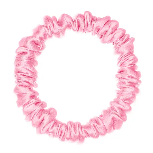 Шовкова резинка для волосся Чумацький Шлях підвищеної еластичності та міцності Розмір S в Подарунковій упаковці Рожева (1206-02)