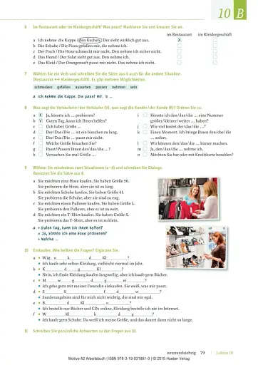 Motive A2 Arbeitsbuch, Lektion 9-18 mit MP3-Audio-CD - фото 5