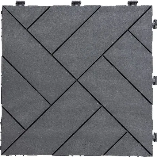 Модульные напольные покрытия MultyHome Woodgrain рифленые 30 x 30 x 2.3 см 6 шт (5903104918699)