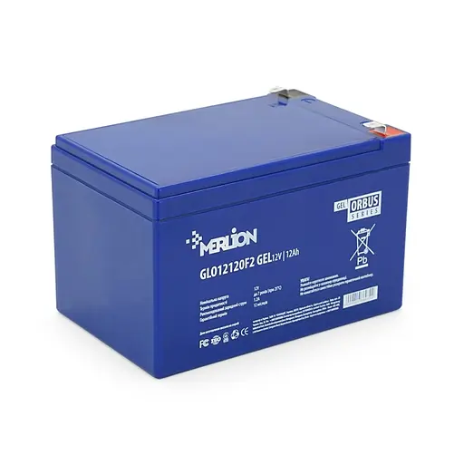 Аккумуляторная батарея Merlion Orbus GLO12120F2, 12V 12Ah Blue Q6/252, 150 x 98 x 95 мм