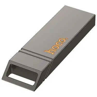 Флеш-накопитель USB Hoco UD13 Clever USB3.2 USB flash drive 256GB серый - фото 1