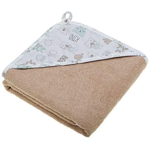 Куточок махровий Home Line Тедді ментолово-бежевий 90х90 см (198047)