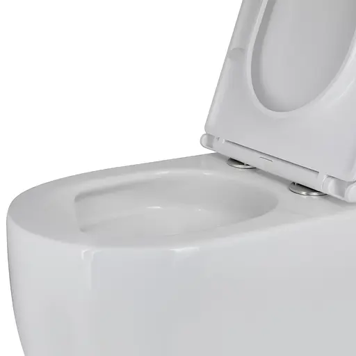 Унитаз подвесной Qtap Taurus безободковый с сиденьем Soft-close QT2433084EUQW, Белый - фото 9