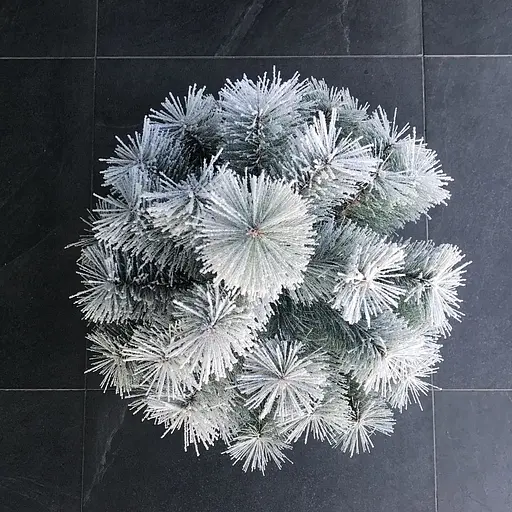 Сосна Hvoya Lux 70 см в мешковине заснеженная - фото 8