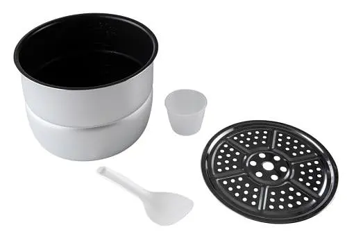 Мультиварка-скороварка Liberton LPC-4502 Red/Black 1000W електронне управління чаша 6л дисплей 18 програм - фото 3