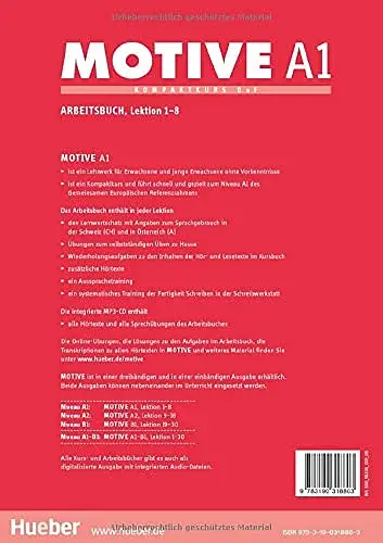 Motive A1. Arbeitsbuch Lektion 1-8 - фото 2