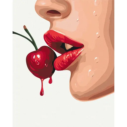 Картина за номерами на підрамнику Brushme Спокусливий червоний