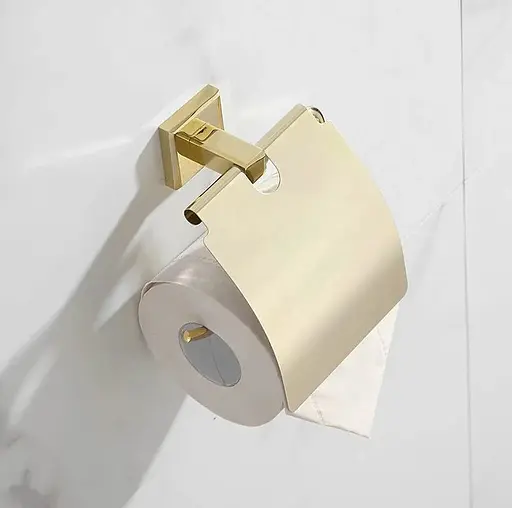 Тримач для туалетного паперу Rea 322199B gold REA-06917 Золотий - фото 3