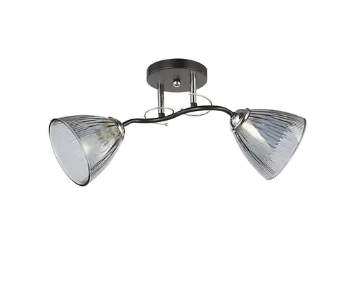 Люстра декоративная INTEREES V 6223-2 BK+CR