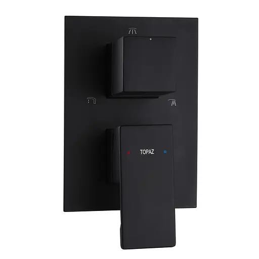 Душевая система скрытого монтажа Topaz Odiss TO 08115-H13-BL Smart, Черный матовый - фото 6