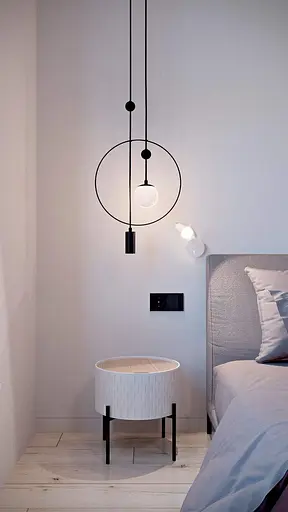 Підвісний стельовий світильник Babich Studio Sunderline CB Black (RAL 9005) - фото 7