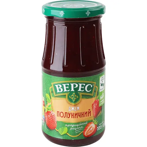 Джем Верес полуничний 555 г