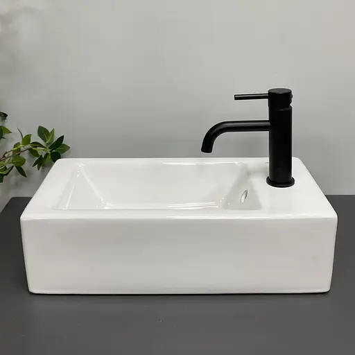 Умивальник VBI Anzi L white накладний підвісний VBI-015619, Білий - фото 2