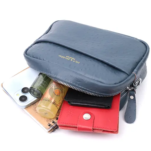 Кожаная женская сумка Vintage 20,5х14х7,5 см 000301439 - фото 10