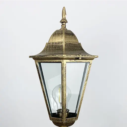 Вуличний класичний ліхтар в золотистому відтінку Line.F Довжина 20 см - фото 3