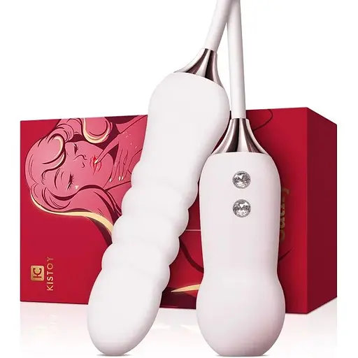 Пульсатор з вакуумним стимулятором KisToy Cathy White - фото 2