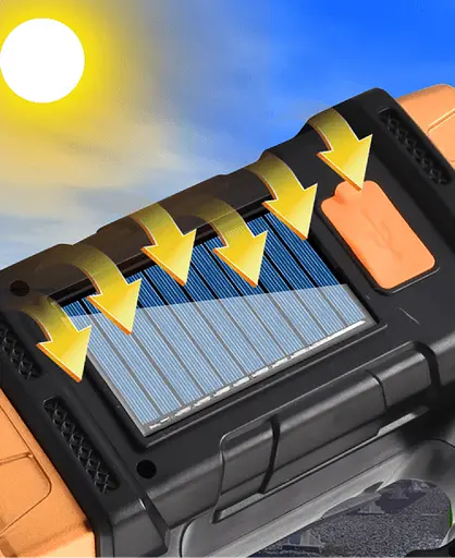 Супер яркий фонарик на солнечной батарее - фото 5