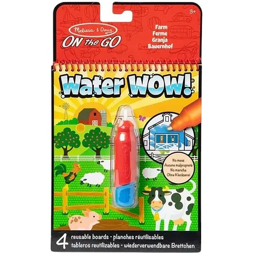 Водна розмальовка з ручкою Melissa & Doug Water WOW Ферма (SM93200/6074888)