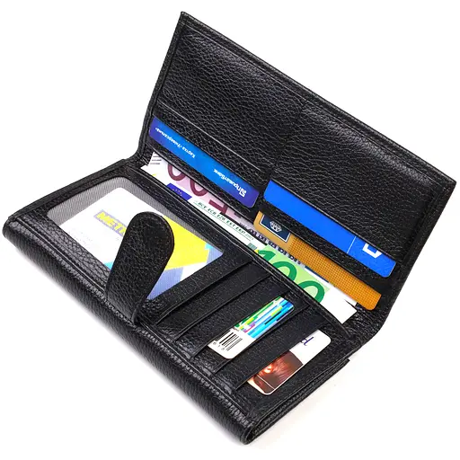 Кожаный кошелек Canpellini 10х19х1.5 см acs0025566 - фото 5