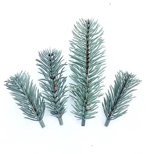 Штучна хвояHvoya гілочки ялинки для рукоділля блакитний 600 шт.