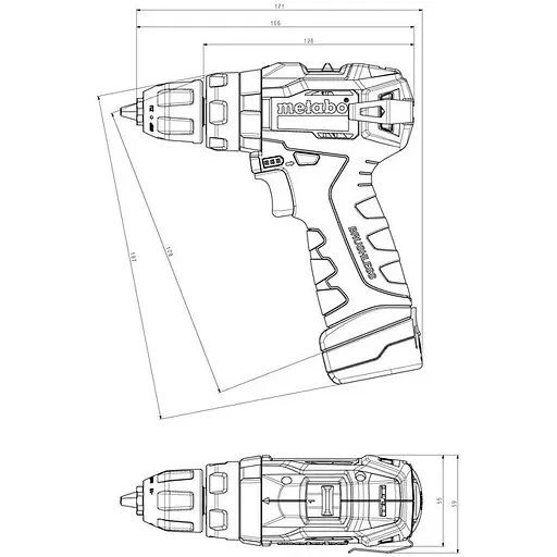 Шурупокрут-дриль Metabo PowerMaxx SB BL 12В акумуляторний 2х2Агод (601784500) - фото 2