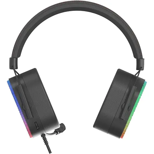 Игровая гарнитура Xtrike Me GH-606 XBOX/PS/PC USB+35 мм статическое RGB кабель 2 м черная - фото 3