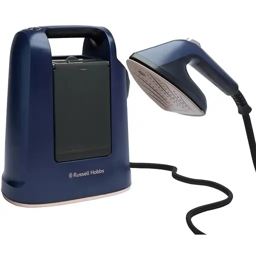 Russell Hobbs Відпарювач Russell Hobbs Genie Maestro, 1700Вт, 750мл, паровий удар -20гр, верт. відпарювання, керам. підошва, синій - фото 1