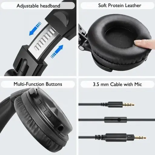 Наушники с микрофоном OneOdio Studio Wireless Pro C Black - фото 10