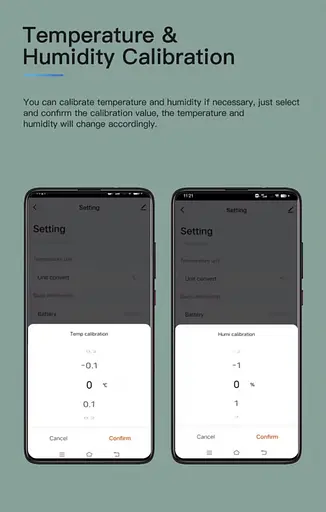 Розумний датчик температури та вологості Tuya Smart Bluetooth з дистанційним моніторингом - фото 12