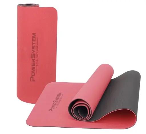 Коврик для йоги и фитнеса Power System PS-4060 TPE Yoga Mat Premium Red (183х61х0.6) (4060RD-0) - фото 10
