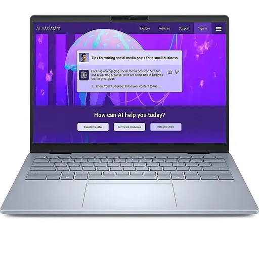 Ноутбук Dell 14 Plus 1425-2839,2560 x 1600,256V 8 C/8 T,2.2 GHz - 4.8 GHz,12 W,16 GB LPDDR5X,1 TB