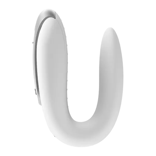 Вібратор Satisfyer Double Fun Partner 9.3 см білий - фото 3