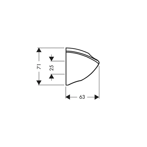 Держатель для душа Hansgrohe Porter C 27521000 Хром - фото 2