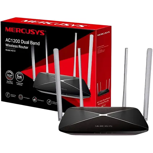 Беспроводной маршрутизатор (роутер) Mercusys AC12 V2 [128292] - фото 4