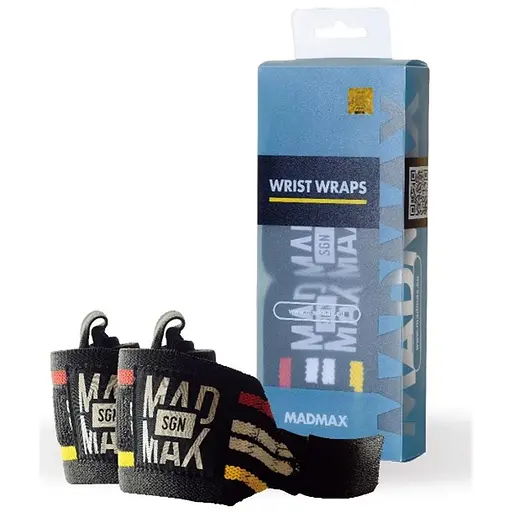 Кистьові бинти MadMax MFA-291 Wrist Wraps Black (MFA-291-U) - фото 1