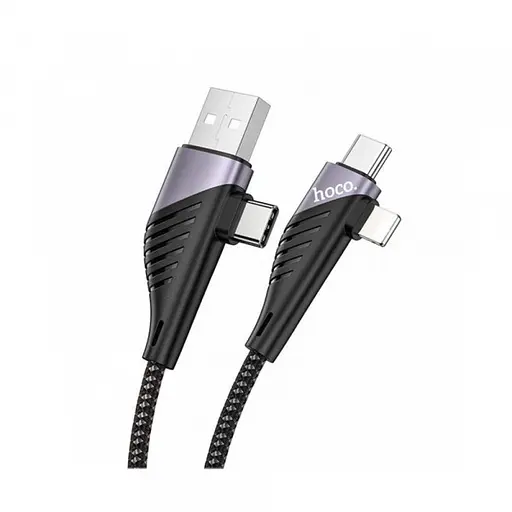 Кабель Hoco U95 4-in-1 Illustrious Multifunction USB Type-C Lightning - фото 1