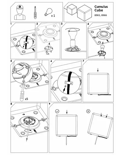 Вуличний світильник Nowodvorski 8966 Cumulus cube m - фото 4