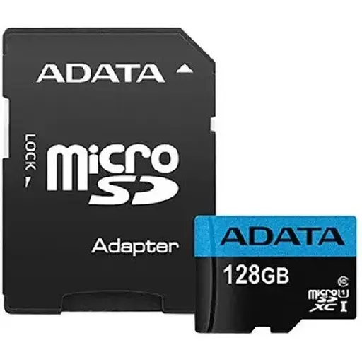 Карта памяти Adata microSDXC (UHS-1) Premier 128Gb Class 10 А1 (R-100Mb/s) (adapter SD) - фото 1