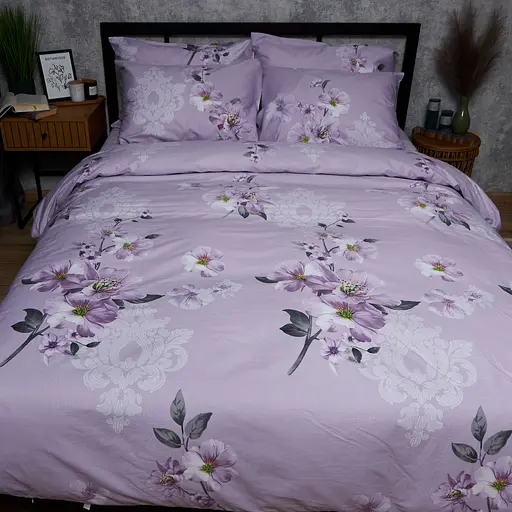 Пододеяльник Moon&Star Satin Elite Floral Mist Евро 200x220 см - фото 2