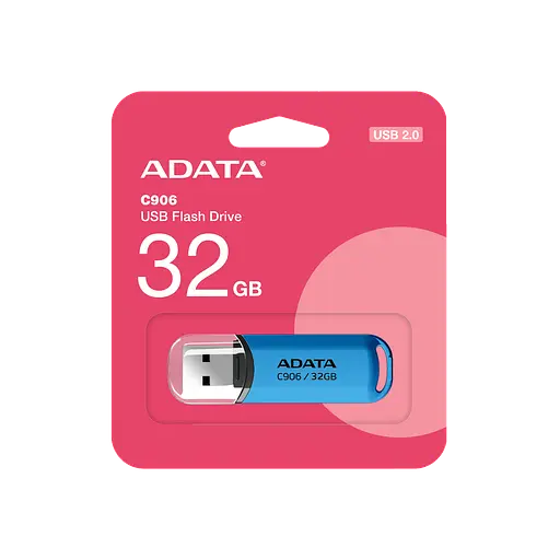 Флеш-накопитель ADATA USB 2.0 C906 32Gb Water голубой - фото 2