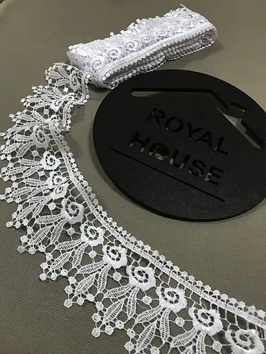 Мереживо Троянда біле - фото 2