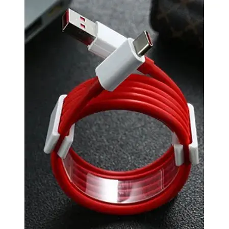 Кабель Dash / Warp Fast Charge 100W / 7.3A 1m USB на Type-C для OnePLus red - фото 8