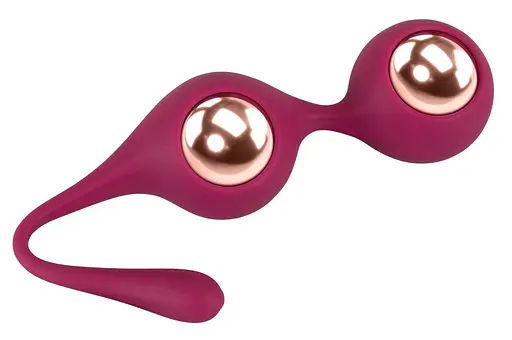 Вагінальні кульки Sweet Smile Kegel Training Balls With Extra Weights, 18.3 см, бордовий